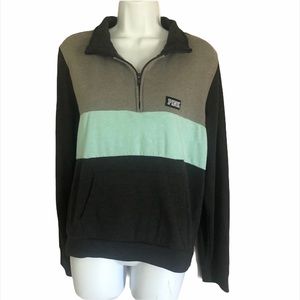 Victoria’s Secret pink 3/4 pullover zip up Sz. L